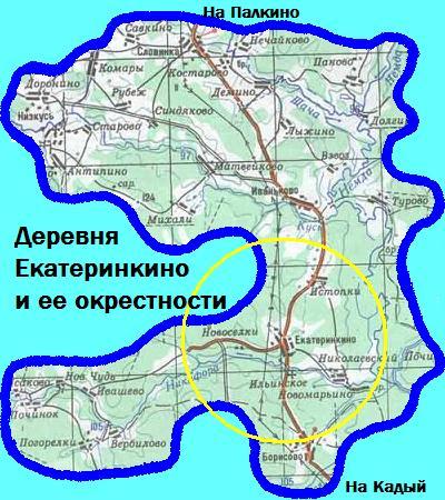 Карта окрестностей